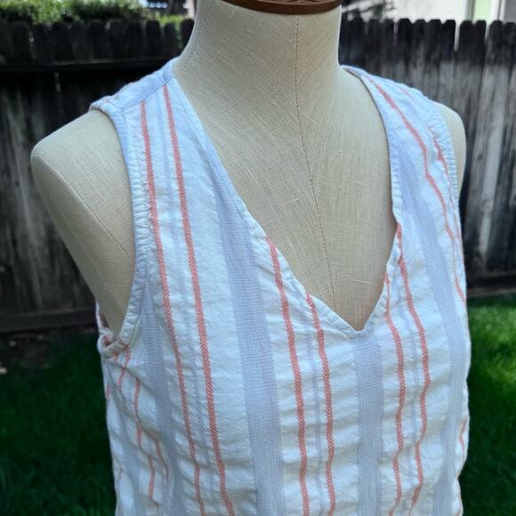 Sigrid Olsen Women’s Striped Crossover Sleeveless Tank Top Multicolor Size M - Picture 2 of 8